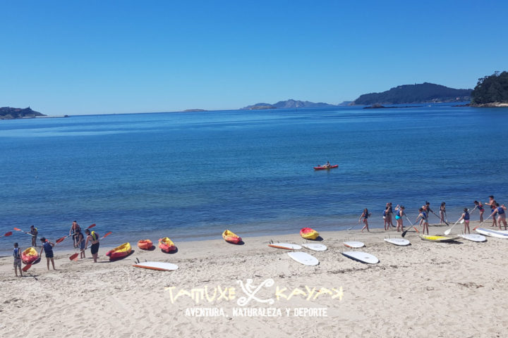 Tablas de paddle surf y kayaks en Baiona